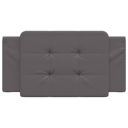 Cuscino Testiera Grigio 100 cm in Similpelle