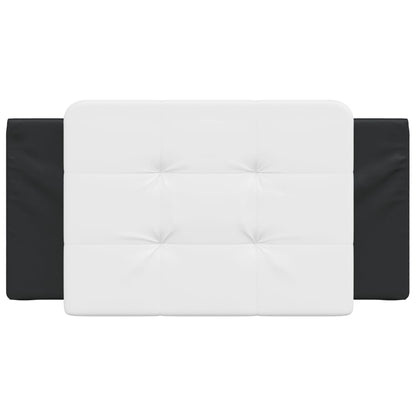 Cuscino Testiera Nero e Bianco 100 cm in Similpelle