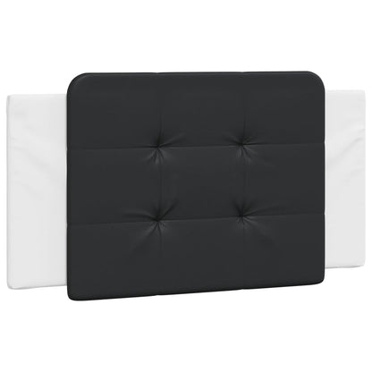 Cuscino Testiera Nero e Bianco 100 cm in Similpelle