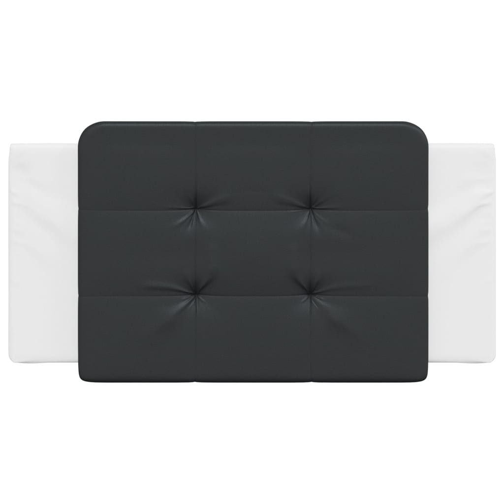Cuscino Testiera Nero e Bianco 100 cm in Similpelle