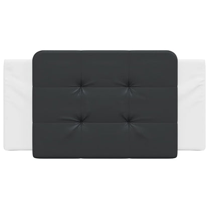 Cuscino Testiera Nero e Bianco 100 cm in Similpelle