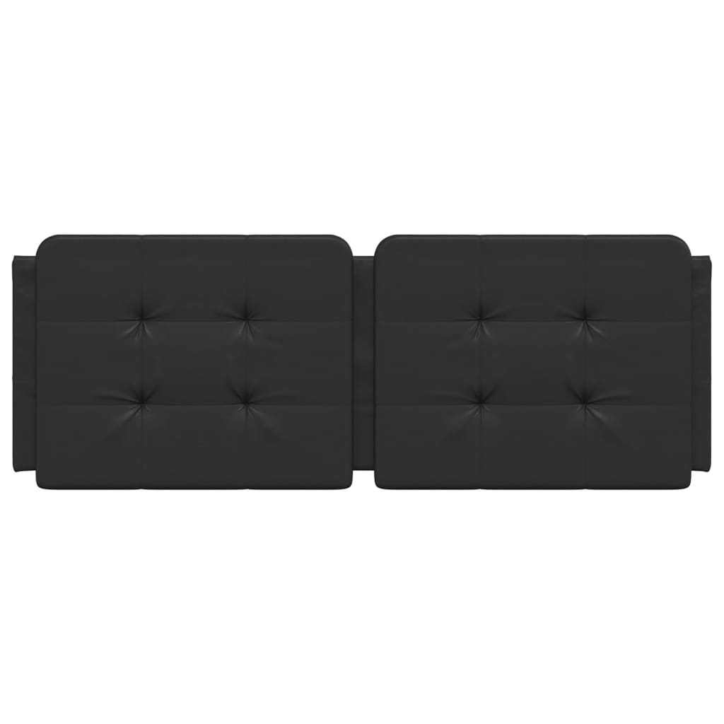 Cuscino Testiera Nero 120 cm in Similpelle