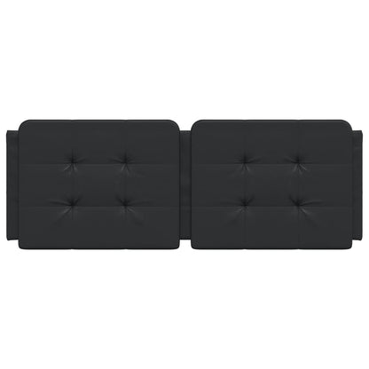 Cuscino Testiera Nero 120 cm in Similpelle
