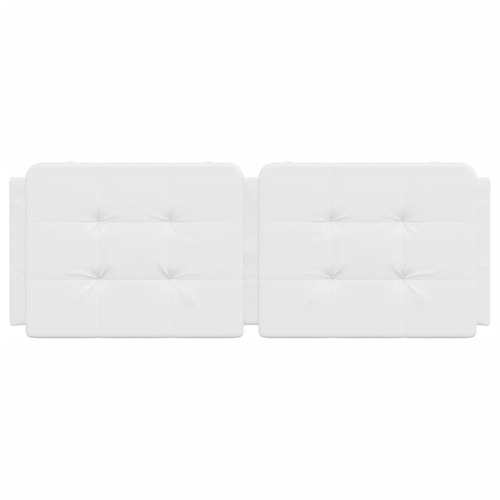 Cuscino Testiera Bianco 120 cm in Similpelle