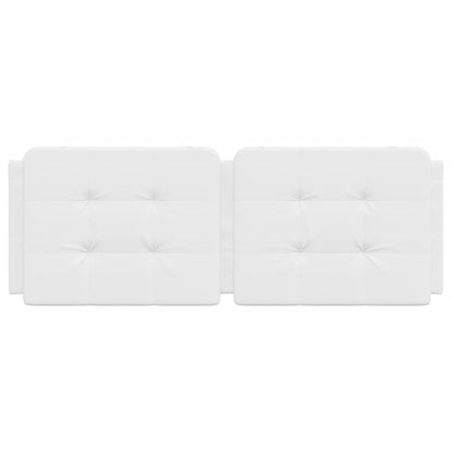 Cuscino Testiera Bianco 120 cm in Similpelle