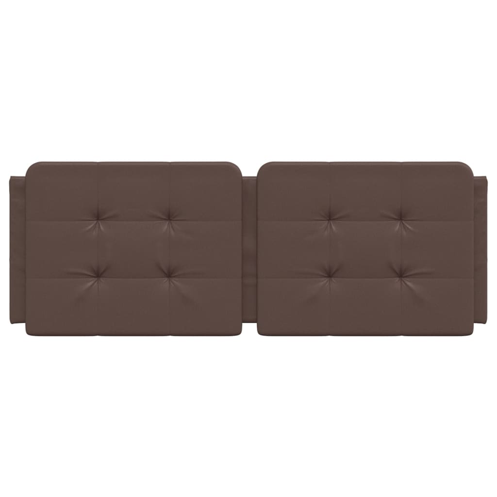 Cuscino Testiera Marrone 120 cm in Similpelle