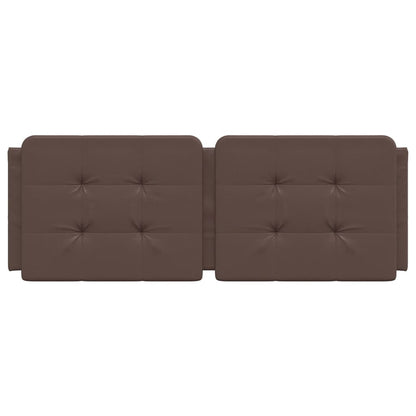 Cuscino Testiera Marrone 120 cm in Similpelle