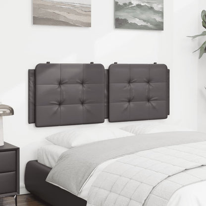 Cuscino Testiera Grigio 120 cm in Similpelle