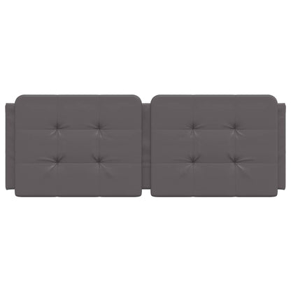 Cuscino Testiera Grigio 120 cm in Similpelle