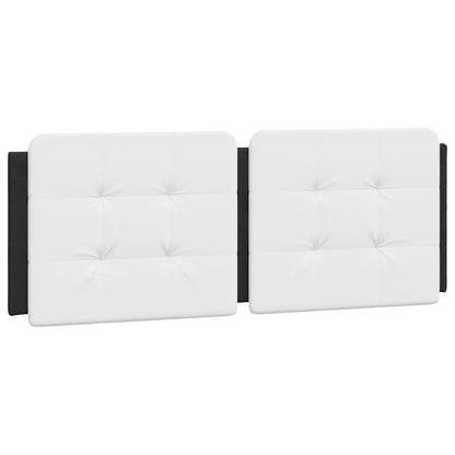 Cuscino Testiera Nero e Bianco 120 cm in Similpelle