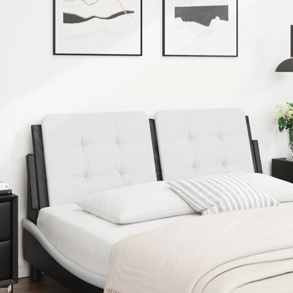 Cuscino Testiera Nero e Bianco 120 cm in Similpelle