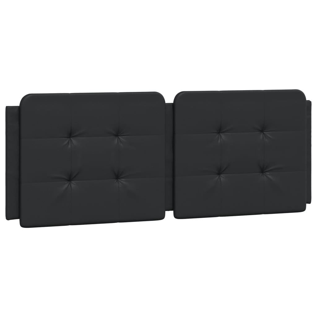 Cuscino Testiera Zadar Nero 137 cm in Similpelle