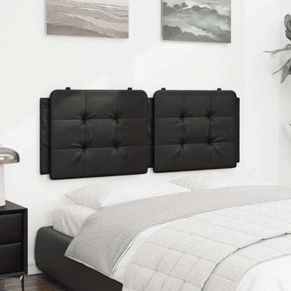 Cuscino Testiera Zadar Nero 137 cm in Similpelle