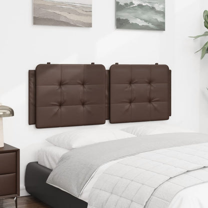 Cuscino Testiera Marrone 140 cm in Similpelle