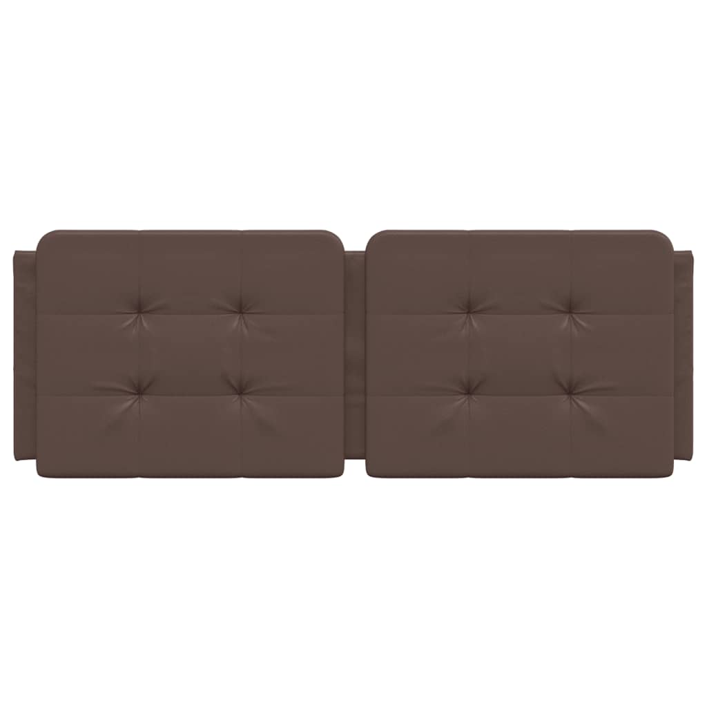 Cuscino Testiera Marrone 140 cm in Similpelle