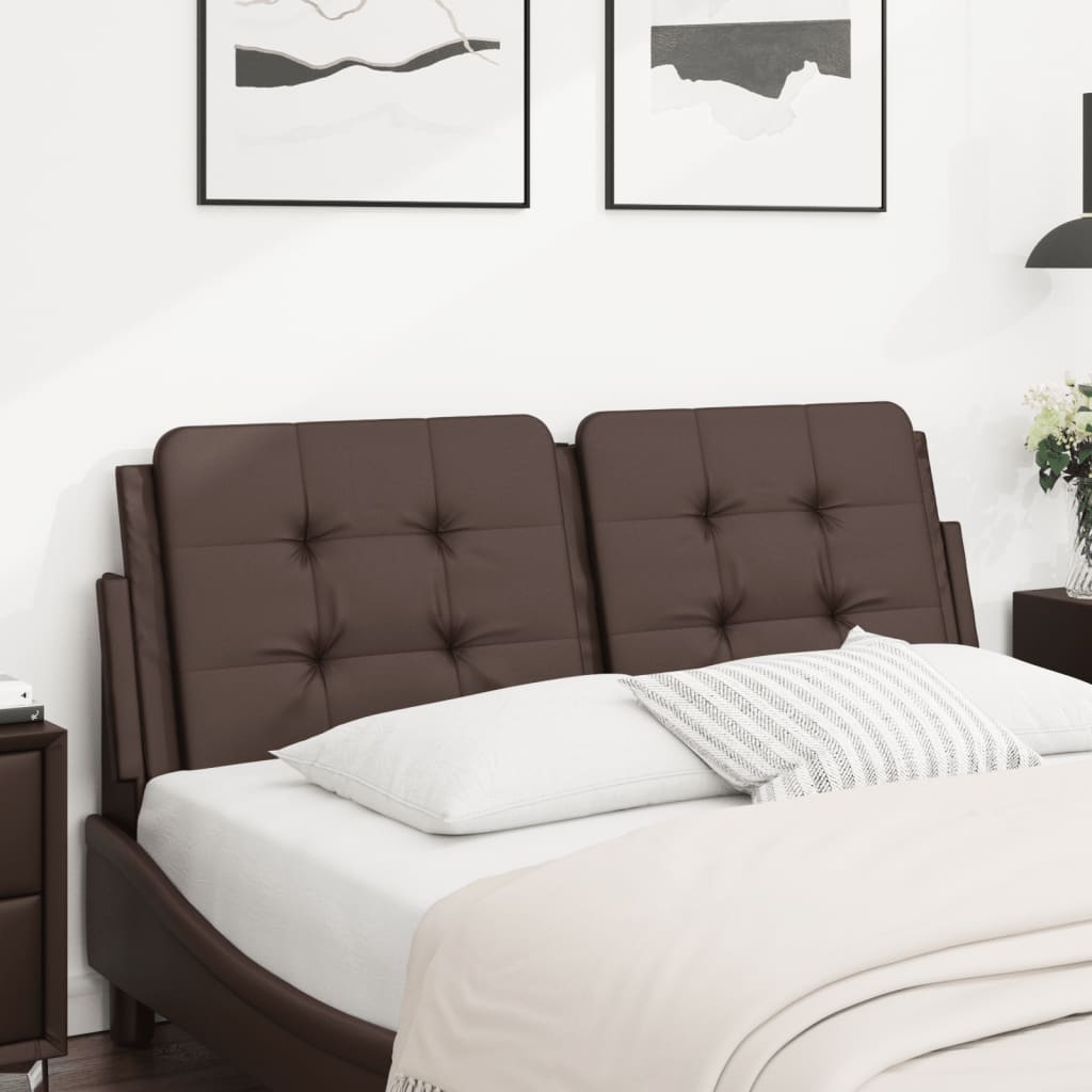 Cuscino Testiera Marrone 140 cm in Similpelle