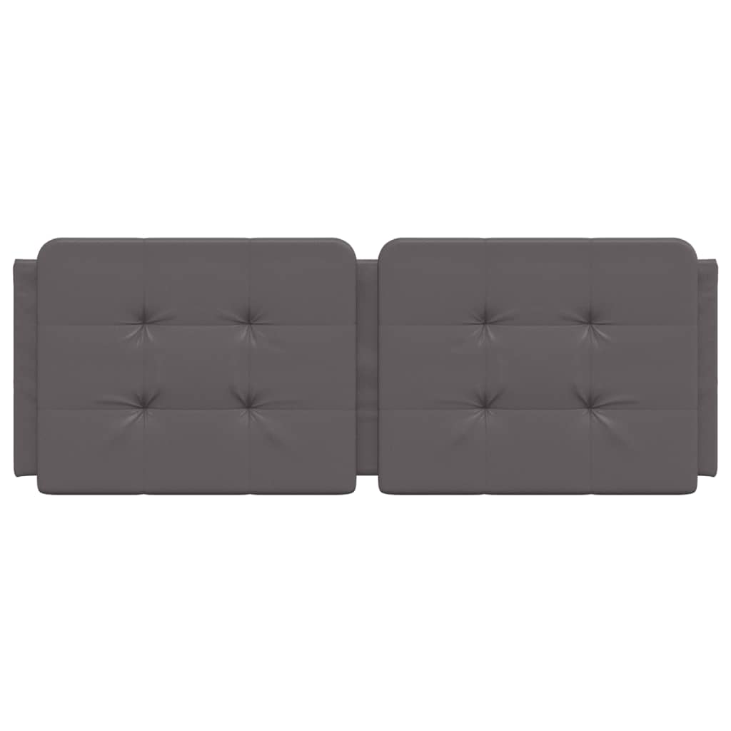 Cuscino Testiera Grigio 140 cm in Similpelle