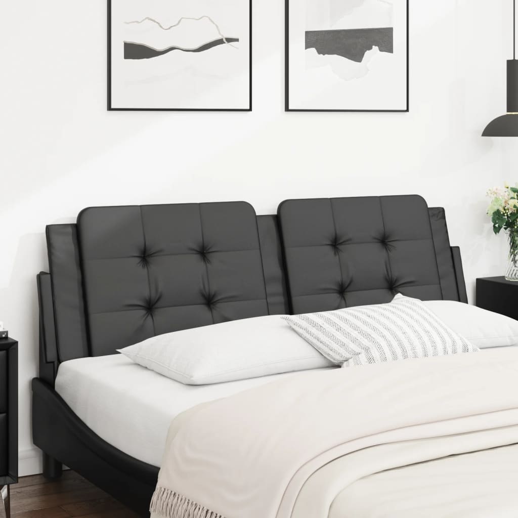 Cuscino Testiera Nero 160 cm in Similpelle