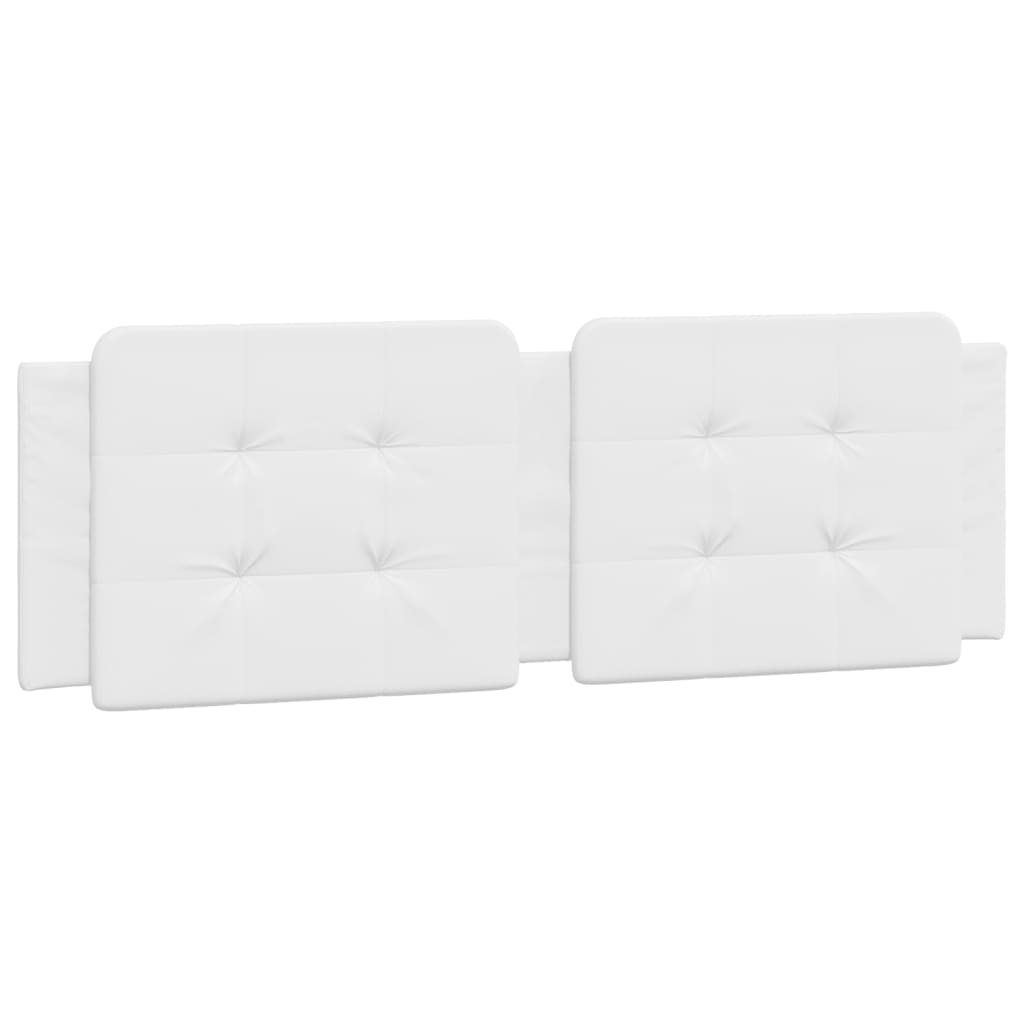Cuscino Testiera Bianco 160 cm in Similpelle