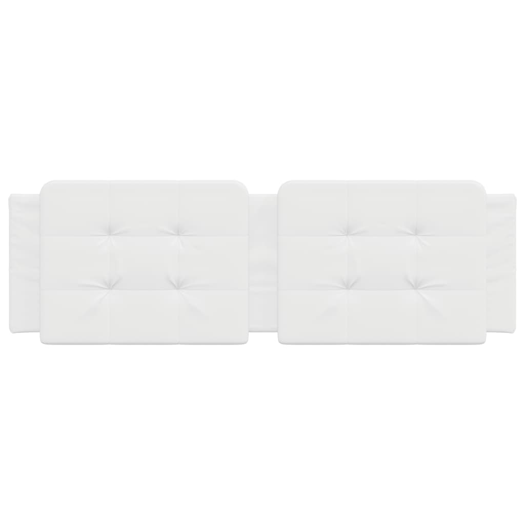 Cuscino Testiera Bianco 160 cm in Similpelle