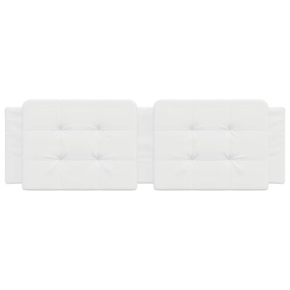 Cuscino Testiera Bianco 160 cm in Similpelle