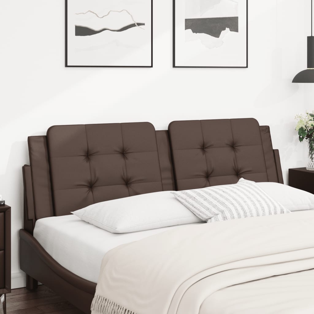 Cuscino Testiera Marrone 160 cm in Similpelle