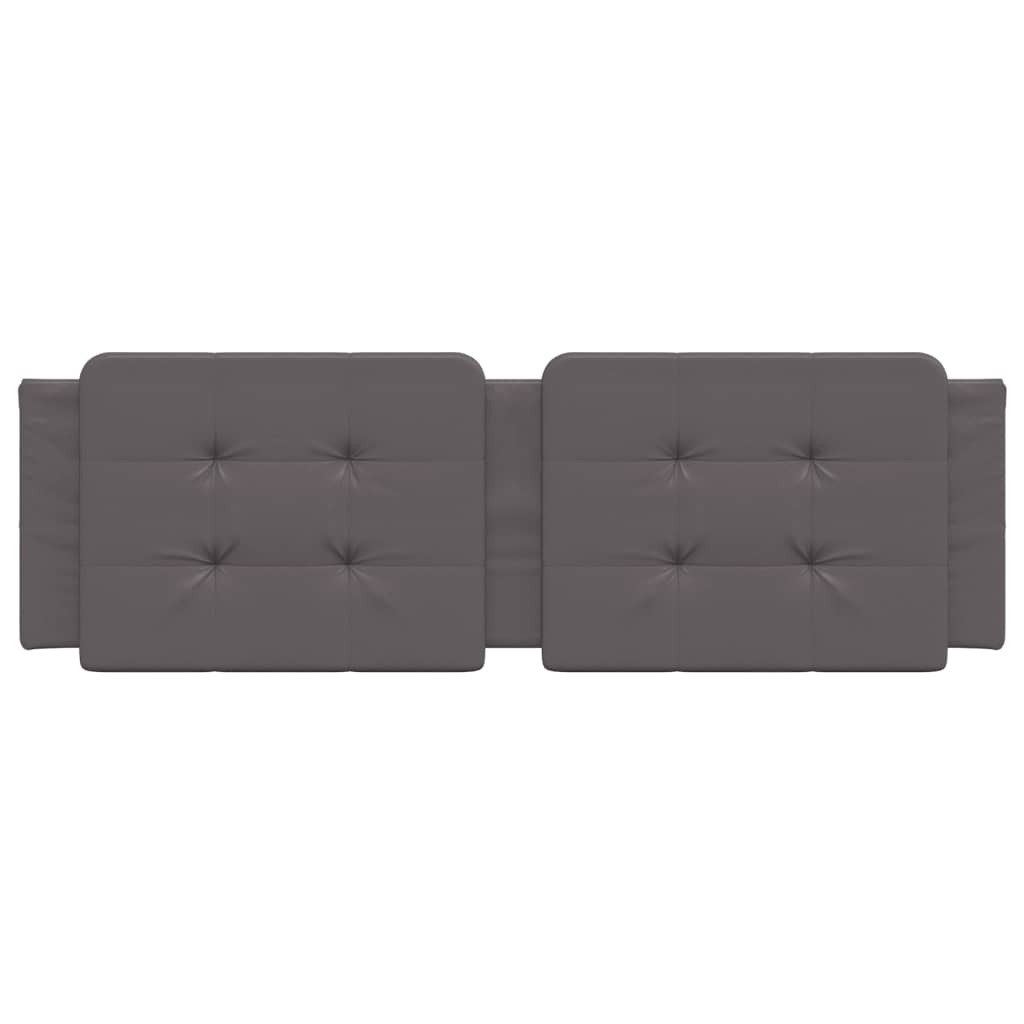 Cuscino Testiera Grigio 160 cm in Similpelle