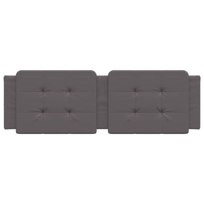 Cuscino Testiera Grigio 160 cm in Similpelle