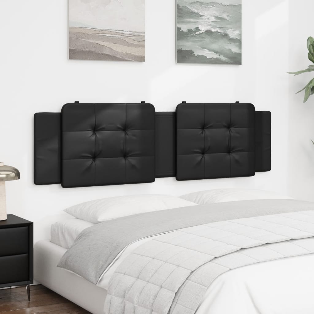 Cuscino Testiera Nero 180 cm in Similpelle