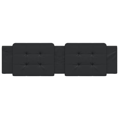 Cuscino Testiera Nero 180 cm in Similpelle
