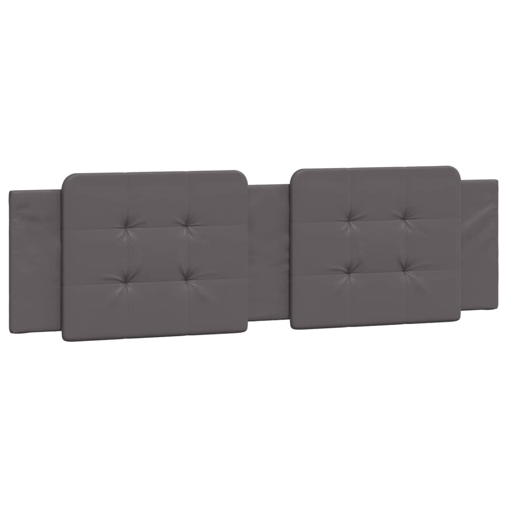 Cuscino Testiera Grigio 180 cm in Similpelle