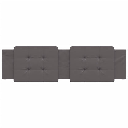 Cuscino Testiera Grigio 180 cm in Similpelle
