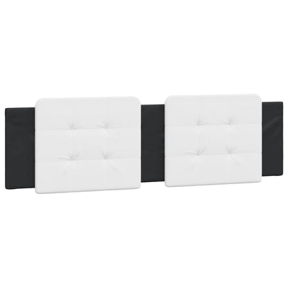 Cuscino Testiera Bianco e Nero 180 cm in Similpelle