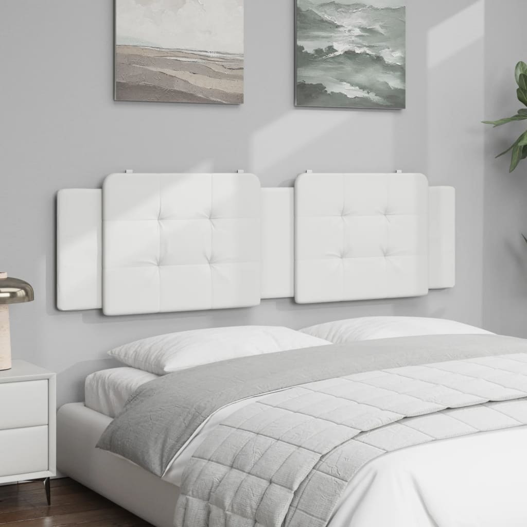 Cuscino Testiera Zadar Bianco 183 cm in Similpelle