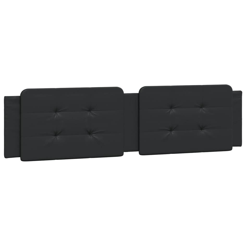 Cuscino Testiera Nero 200 cm in Similpelle