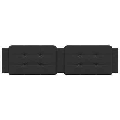 Cuscino Testiera Nero 200 cm in Similpelle