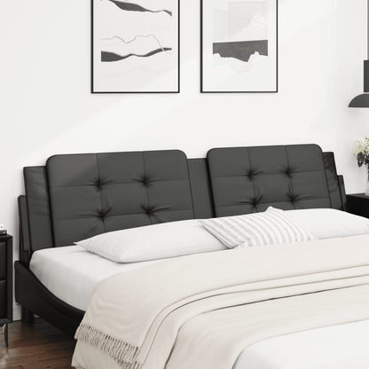 Cuscino Testiera Nero 200 cm in Similpelle