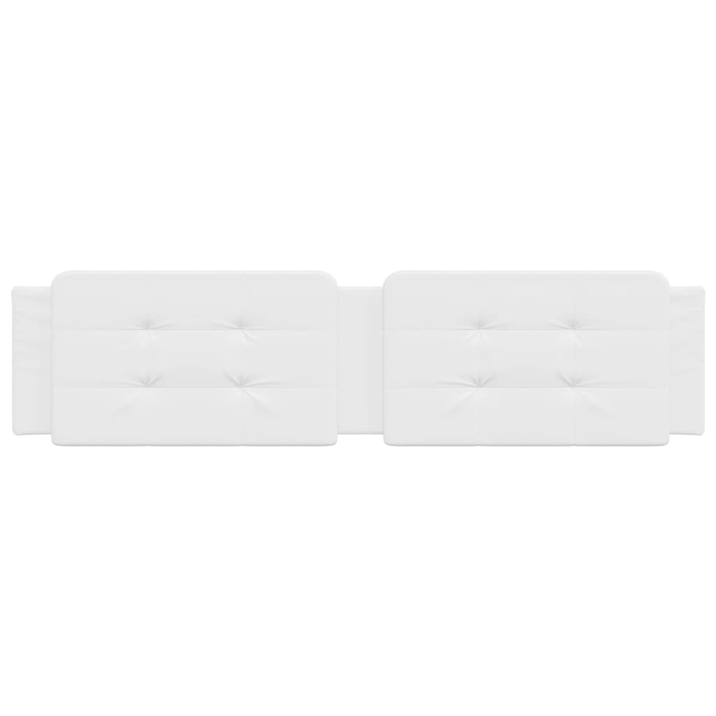 Cuscino Testiera Bianco 200 cm in Similpelle