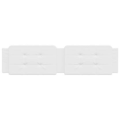 Cuscino Testiera Bianco 200 cm in Similpelle