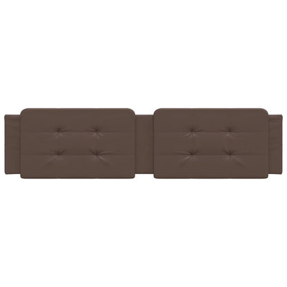 Cuscino Testiera Marrone 200 cm in Similpelle