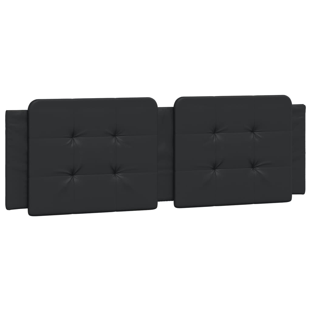 Cuscino Testiera Zadar Nero 152 cm in Similpelle