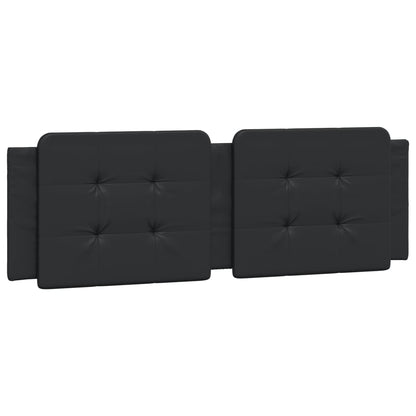 Cuscino Testiera Zadar Nero 152 cm in Similpelle