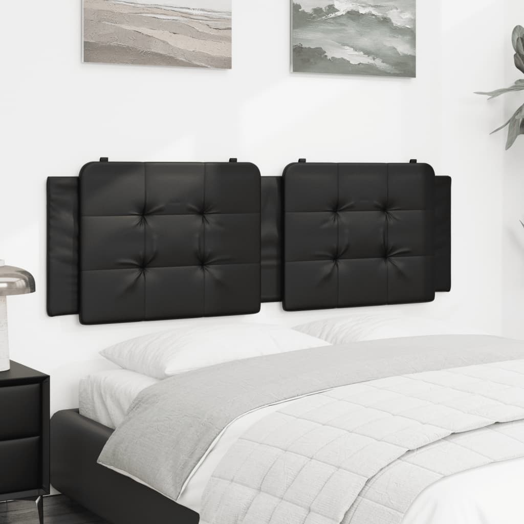 Cuscino Testiera Zadar Nero 152 cm in Similpelle