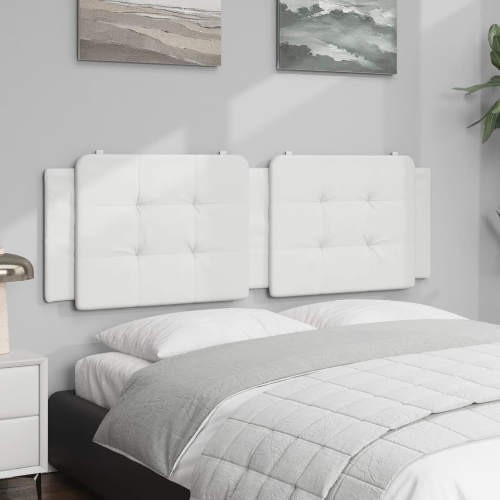 Cuscino Testiera Zadar Bianco 152 cm in Similpelle