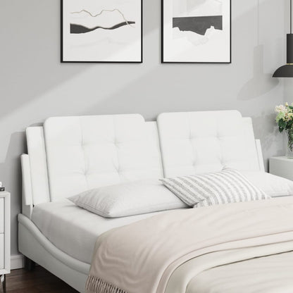 Cuscino Testiera Zadar Bianco 152 cm in Similpelle