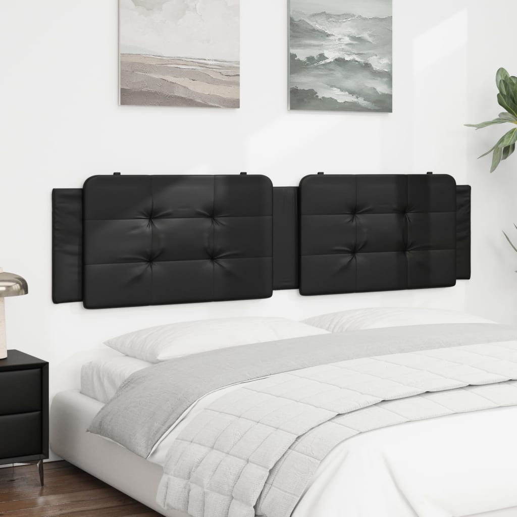 Cuscino Testiera Zadar Nero 193 cm in Similpelle