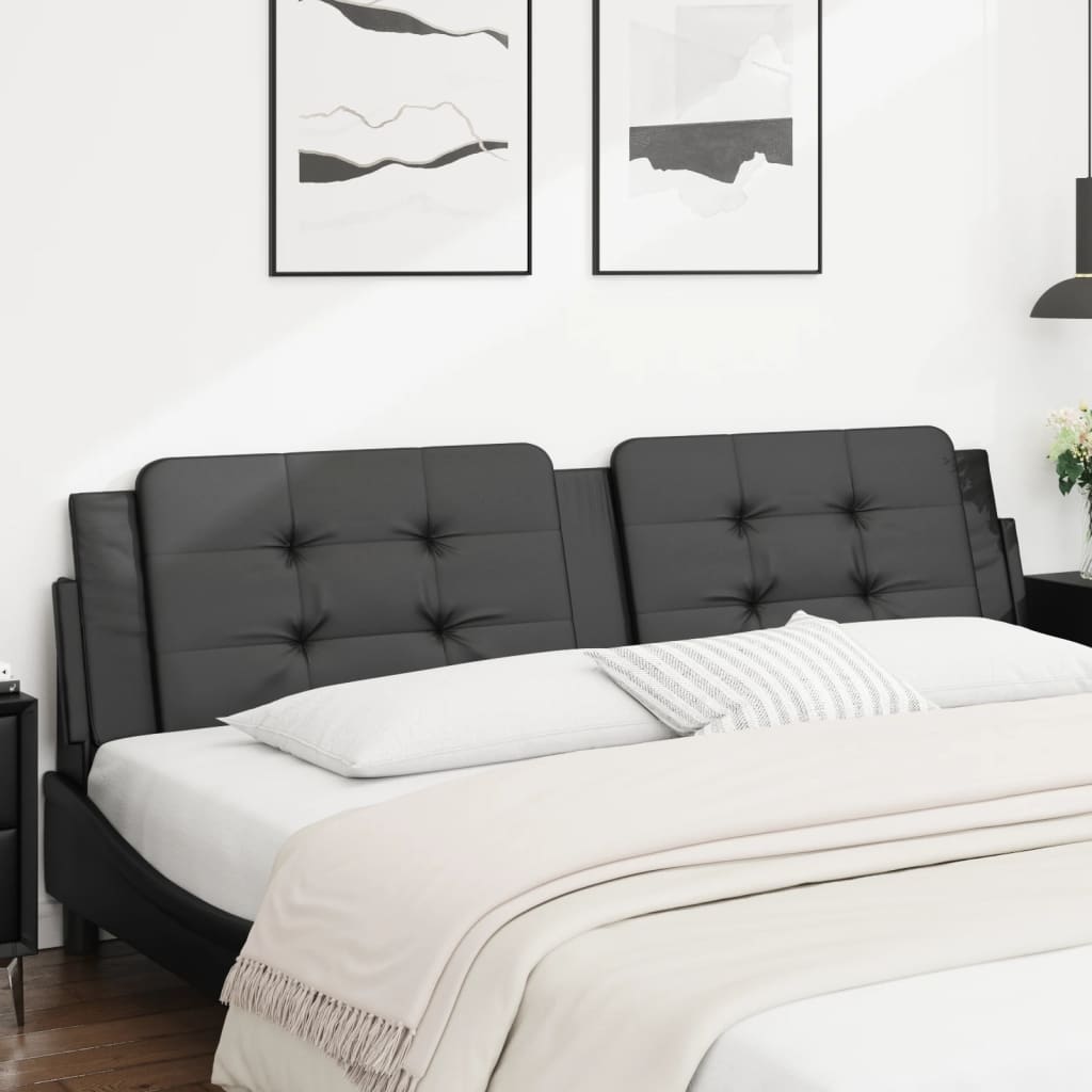 Cuscino Testiera Zadar Nero 193 cm in Similpelle