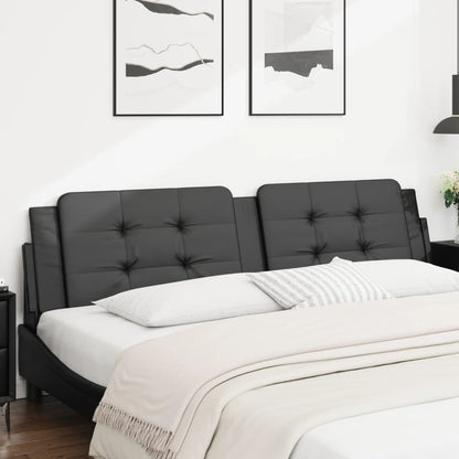 Cuscino Testiera Zadar Nero 193 cm in Similpelle