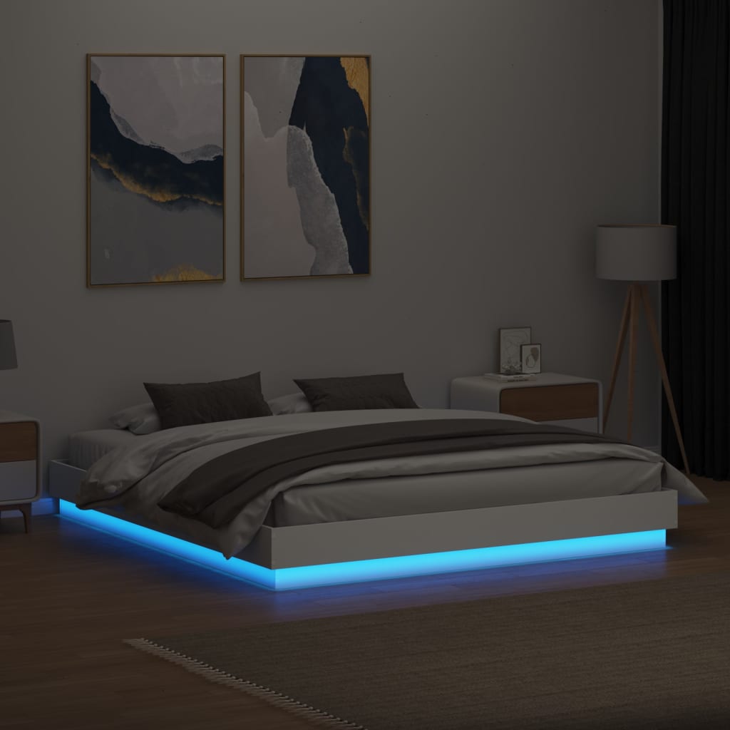 Giroletto con Luci LED Bianco 200x200 cm