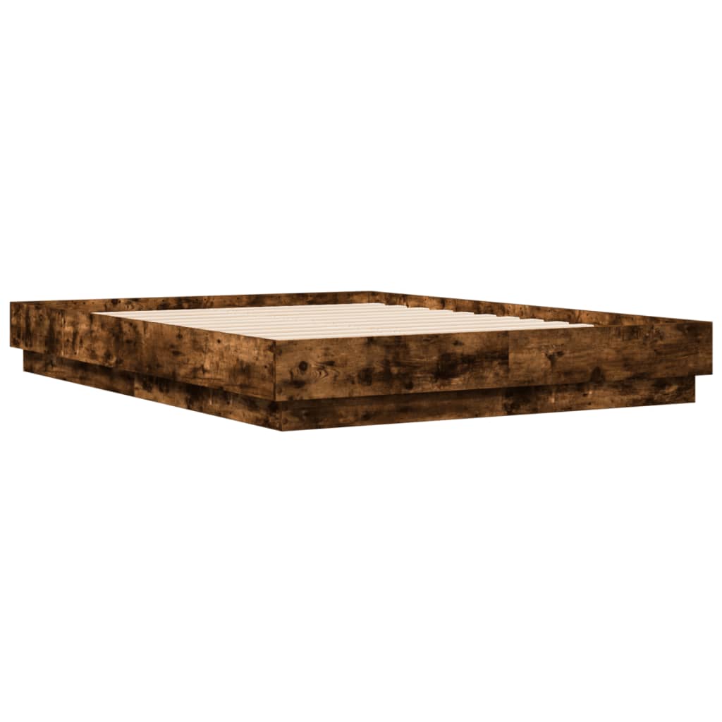 Giroletto con Luci LED Rovere Fumo 140x190 cm